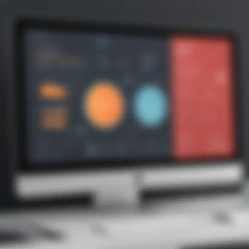 Innovative Act CRM Interface on Digital Screen