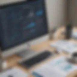 Illustration showcasing advanced financial analytics