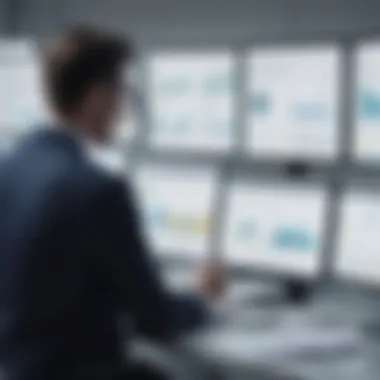 A business owner analyzing reports generated by accounting software.