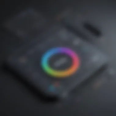Sleek Design Software Interface Artistic design software interface