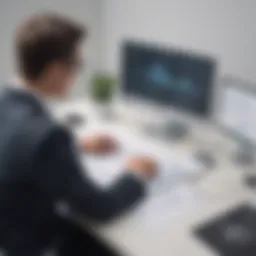 Businessman analyzing Flowroute Fax benefits