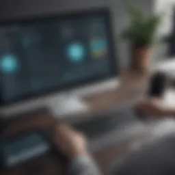 User interface of the Captivate Learning Platform showcasing its design elements