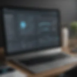 A modern interface of webinar software showcasing various features