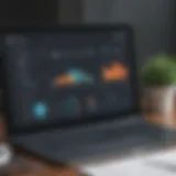 User interface of ClearBooks showcasing dashboard features