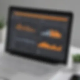 A digital dashboard displaying construction project metrics