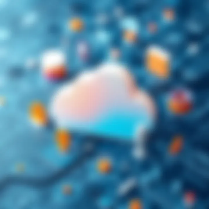 Future Trends in Cloud Software Development Future trends in cloud software development illustrated with icons