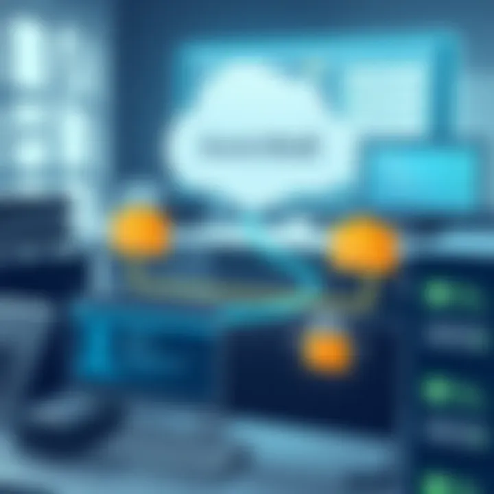 Illustration depicting integration of SonicWall with existing security infrastructure