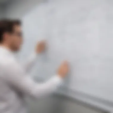 Data Flow and Brainstorming on Whiteboards Visual representation of data flow and brainstorming techniques