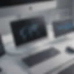 A visual representation of data synchronization between multiple devices.