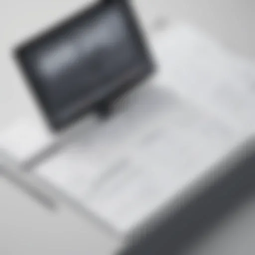 Visual representation of a website storyboard showcasing layout elements