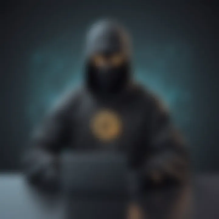 Illustration showcasing online security enhancement with Cyber Ghost