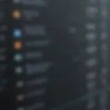 A sleek computer interface showcasing remote access software features