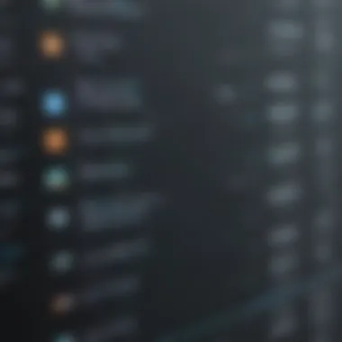 A sleek computer interface showcasing remote access software features