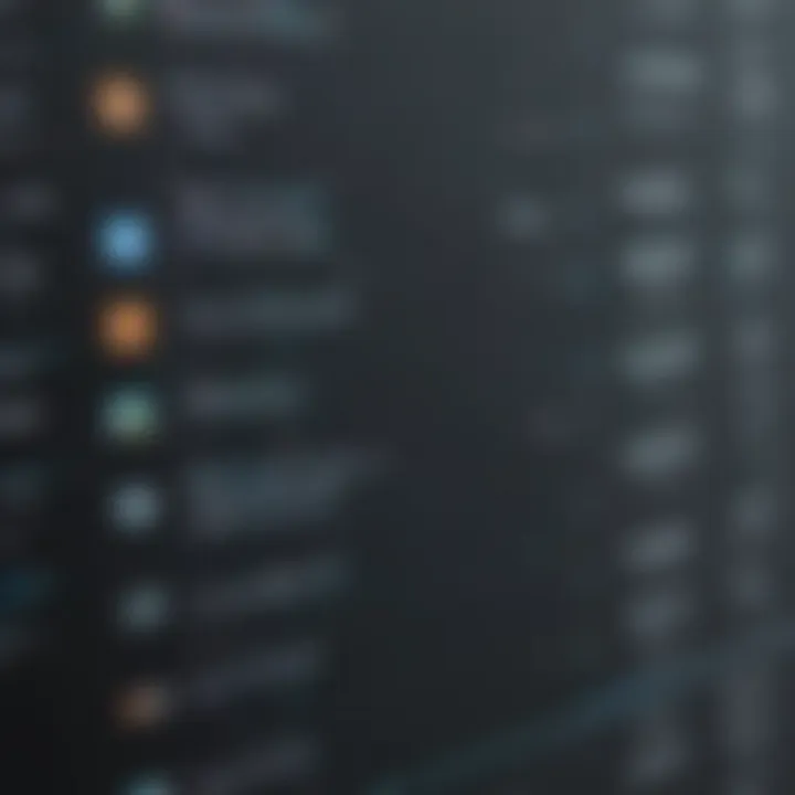 A sleek computer interface showcasing remote access software features