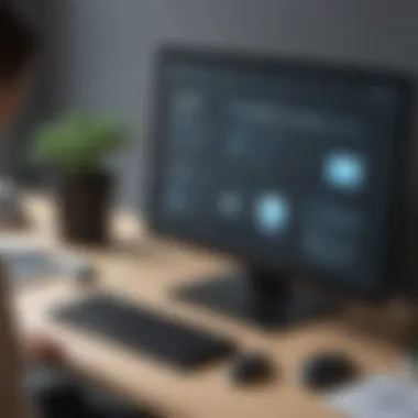Secure Remote Desktop Connection Visual representation of a secure remote desktop connection