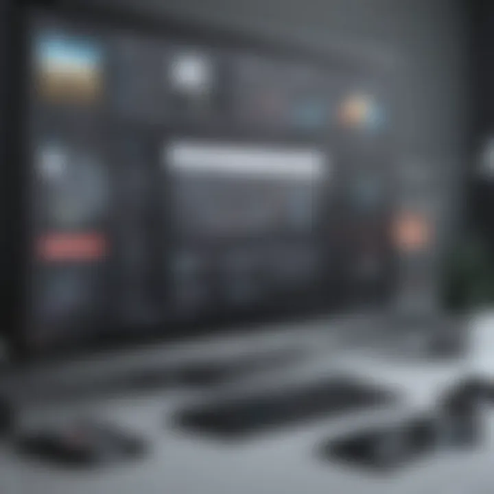 A dynamic visual representation of video marketing strategies in modern business.
