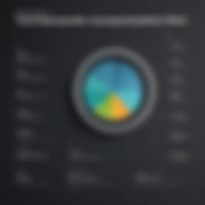 Visual representation of total application costs breakdown
