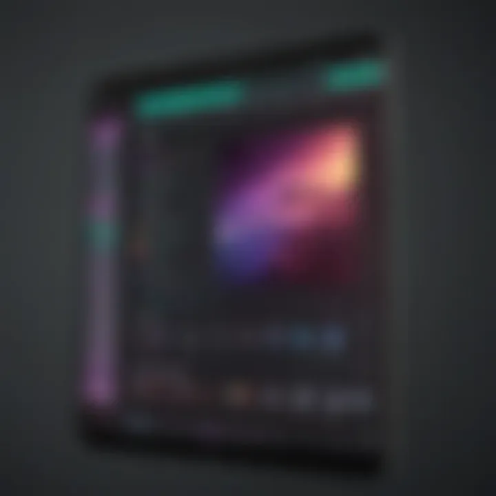 Interface of Adobe Premiere Rush showcasing editing tools