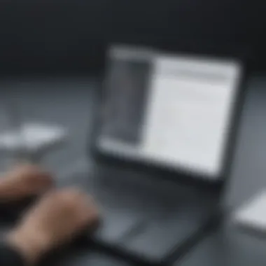 User-Friendly Interface of Advanced Writing Apps An interface display of a cutting-edge writing application