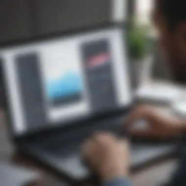 Business Analysis with AppBrain A business professional analyzing app options using AppBrain