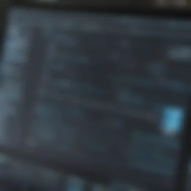 User Interface of Diagramming Software User-friendly interface of diagram software on a computer screen