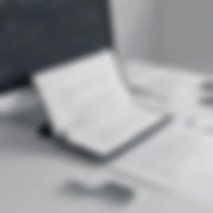 Illustration of a secure digital document transmission process