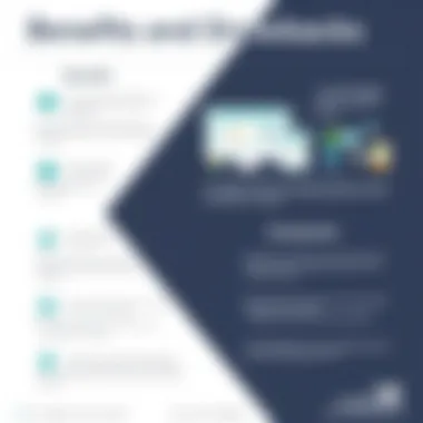 A visually engaging infographic summarizing benefits and drawbacks