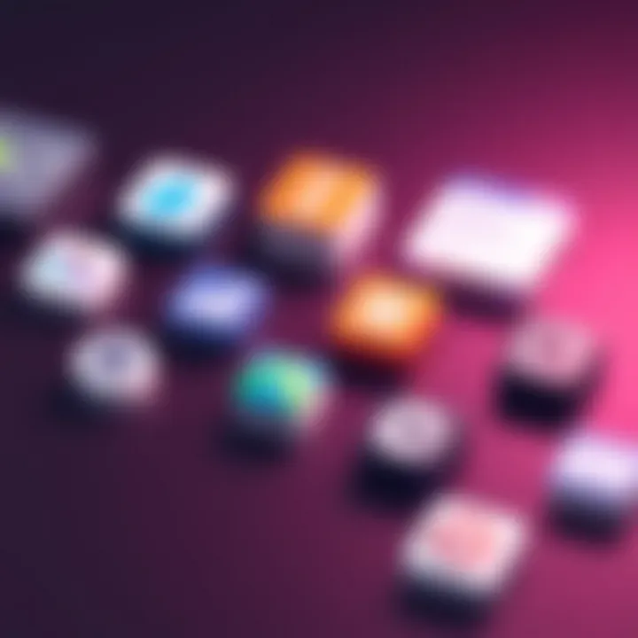 Illustration of various digital tool icons representing alternatives