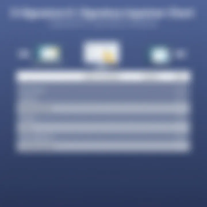 A comparison chart of various e-signature solutions