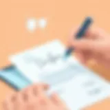 A digital signature being applied on a virtual document