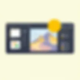 User interface of a landscape drawing software showcasing diverse tools