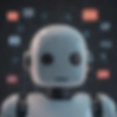 Impact of AI Chat Bots on Business Efficiency Conceptual graphic highlighting the impact of AI chat bots on business efficiency