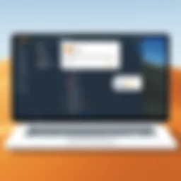 Graphical interface of a MySQL manager on Mac