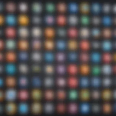 Diverse Software Logos in Photo Editing Visual representation of various software logos in the photo editing niche.