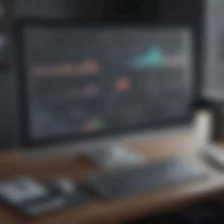 Screen displaying financial management features tailored for law firms