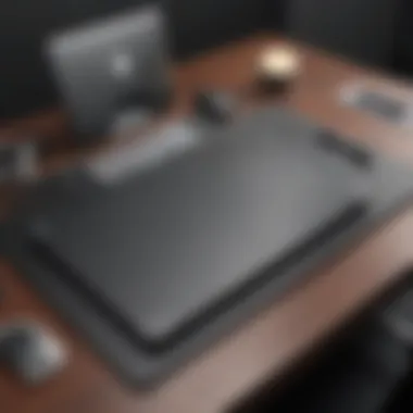 Luxurious leather desk pad with elegant design