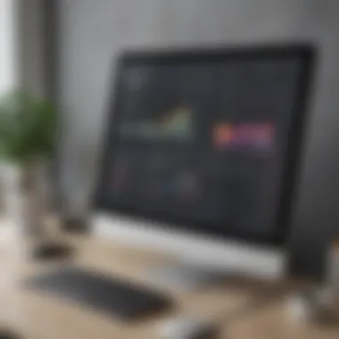 Visual representation of salon software interface showcasing user-friendly dashboard