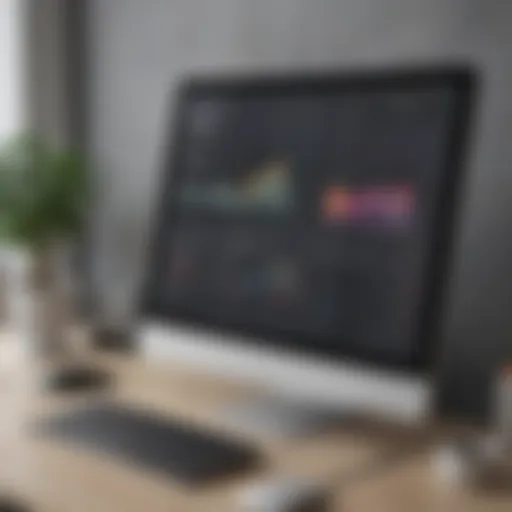 Visual representation of salon software interface showcasing user-friendly dashboard