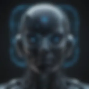 Futuristic Tool Showcasing AI Capabilities A futuristic tool showcasing AI-driven writing capabilities.