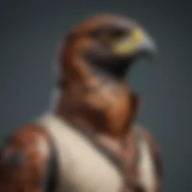 Elegant Falconry Attire Luxurious falconry apparel and accessories