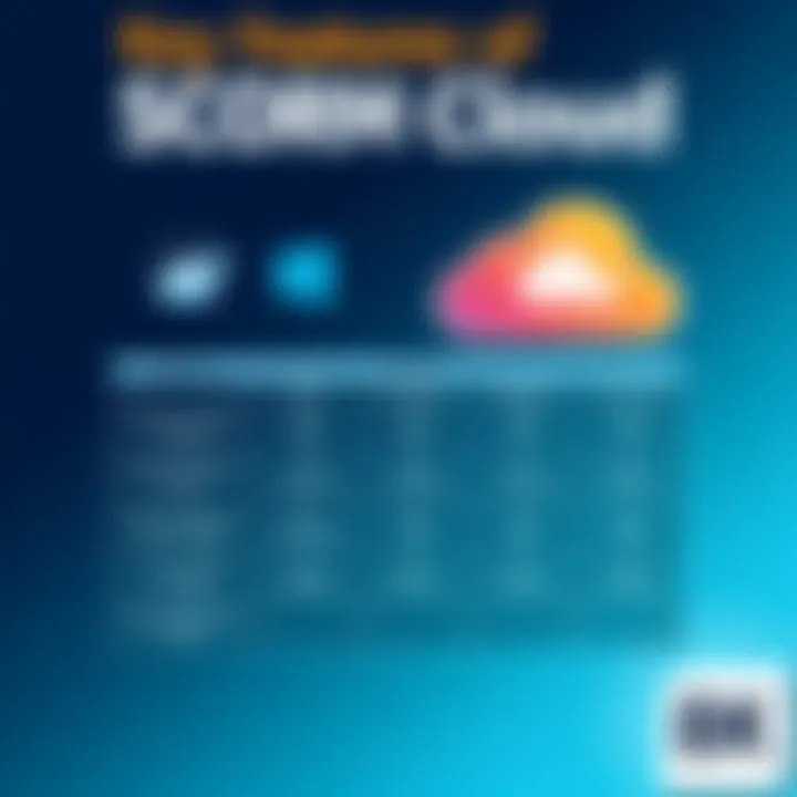 Chart illustrating features of SCORM Cloud