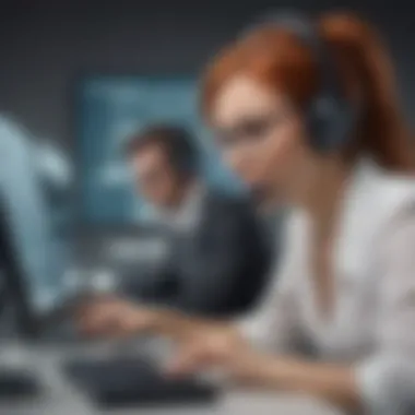 Dedicated Customer Support for Users Customer support team engaging with clients effectively