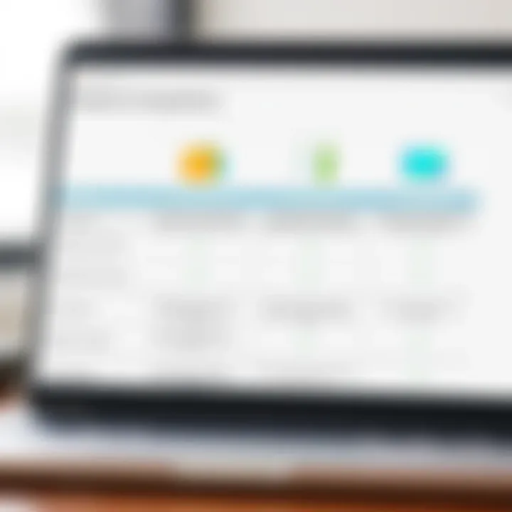 Feature Comparison of Invoice2go Payroll with Competitors Comparison chart highlighting features of Invoice2go Payroll against competitors