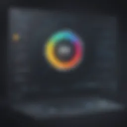 Illustration depicting a magnifying glass zooming in on a Jobvite application status