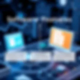 Visual representation of software features comparison