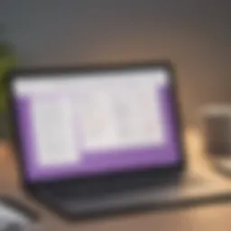 Overview of OneNote interface showcasing its organizational features