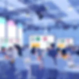 A vibrant online event in progress showcasing diverse virtual engagement tools