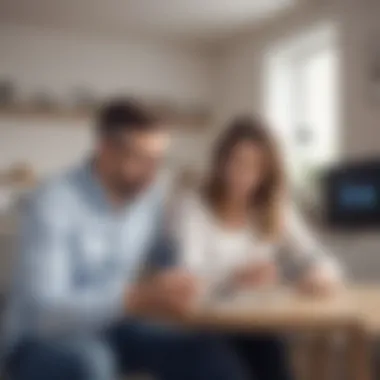 Enhancing Parent Engagement through Technology Parents engaging with a digital communication platform
