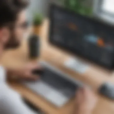 Usability Focus: Qlik Sense User interface highlighting the usability of Qlik Sense