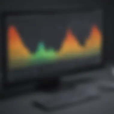 Graph showing growth in sales after implementation